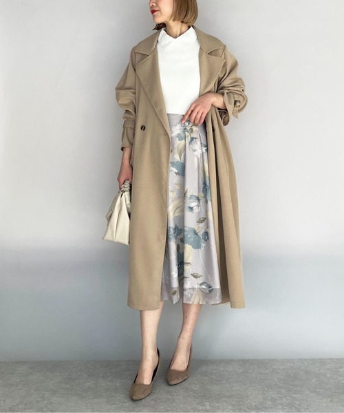 PICCIN(ピッチン)の「バックオーガンジーコート(トレンチコート・レディース・ベージュ・M/L)」の11枚目の写真