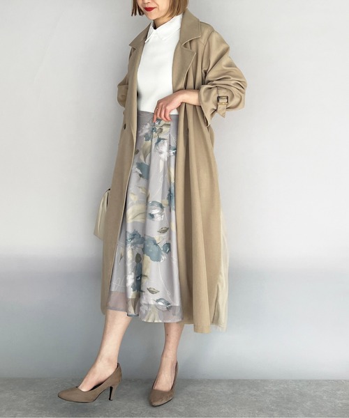 PICCIN(ピッチン)の「バックオーガンジーコート(トレンチコート・レディース・ベージュ・M/L)」の14枚目の写真