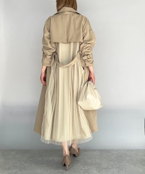 PICCIN(ピッチン)の「バックオーガンジーコート(トレンチコート・レディース・ベージュ・M/L)」の13枚目の写真