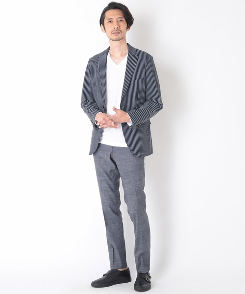 CROWDED CLOSET（クラウデッドクローゼット）の「リヨセルデニムオックスパンツ（デニムパンツ・メンズ・ネイビー/グレー・01/02/03/04）」の9枚目の写真