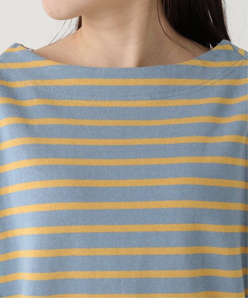 RAY CASSIN（レイカズン）の「ボーダーボートネックプルオーバー（Tシャツ/カットソー・レディース・オフホワイト/ブルー/ラベンダー・FREE）」の11枚目の写真