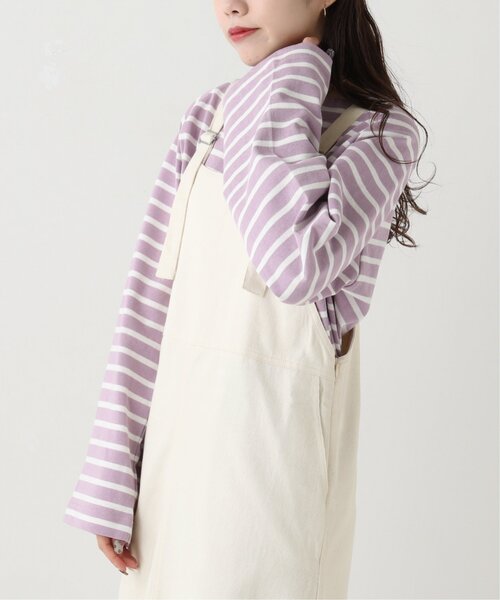 RAY CASSIN（レイカズン）の「ボーダーボートネックプルオーバー（Tシャツ/カットソー・レディース・オフホワイト/ブルー/ラベンダー・FREE）」の22枚目の写真