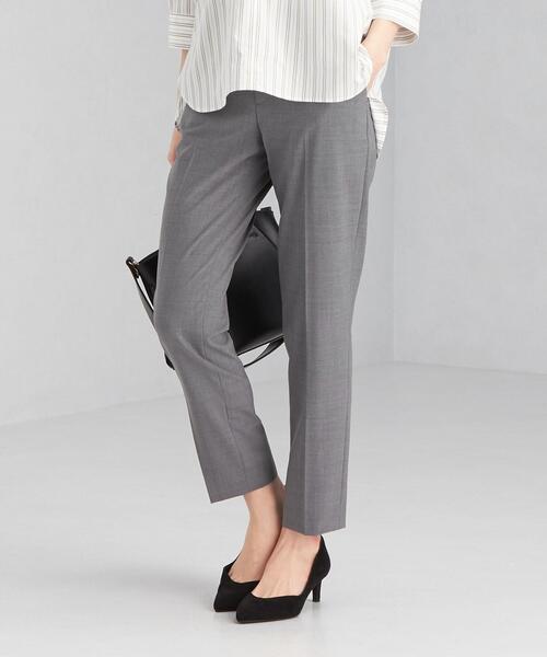 green label relaxing(グリーンレーベルリラクシング)の「TWトロピカル テーパード パンツ -ウォッシャブル・ストレッチ・防シワ-(スラックス・レディース・ブラック/ネイビー/グレー・44/46/40/38/42/36/34)」の3枚目の写真