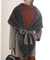 ムートンコート グレー 灰色系 ファッション通販 Zozotown