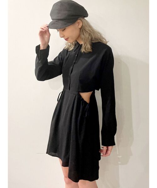 GYDA（ジェイダ）の「ワンタックキャスケット（キャスケット・レディース・ブラック/ベージュ・FREE）」の5枚目の写真