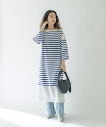 mystic | MONT KEMMEL バスクボーダーワンピース(ワンピース)