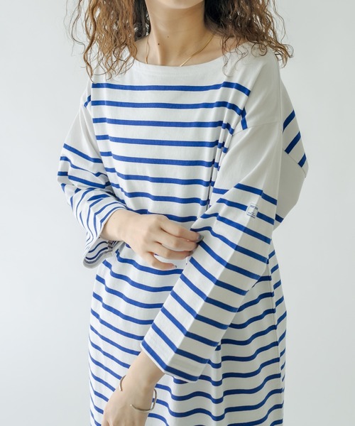 mystic（ミスティック）の「MONT KEMMEL バスクボーダーワンピース（ワンピース・レディース・ブラック/ブルー・FREE）」の6枚目の写真