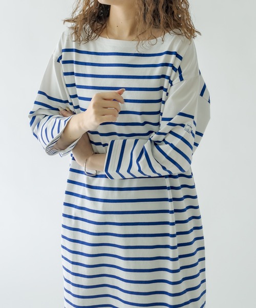 mystic（ミスティック）の「MONT KEMMEL バスクボーダーワンピース（ワンピース・レディース・ブラック/ブルー・FREE）」の8枚目の写真