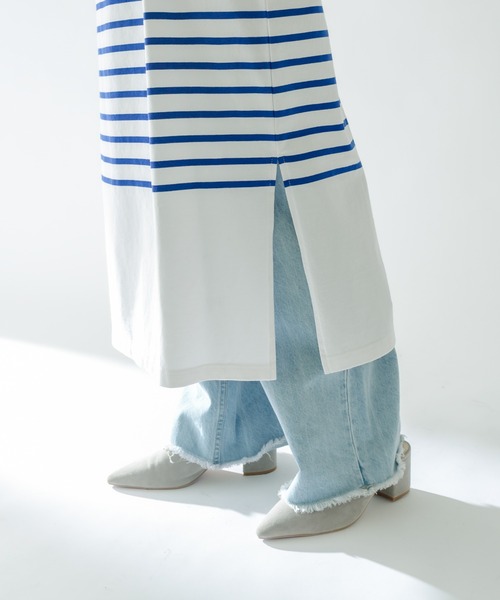 mystic（ミスティック）の「MONT KEMMEL バスクボーダーワンピース（ワンピース・レディース・ブラック/ブルー・FREE）」の9枚目の写真