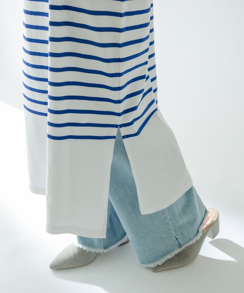 mystic（ミスティック）の「MONT KEMMEL バスクボーダーワンピース（ワンピース・レディース・ブラック/ブルー・FREE）」の10枚目の写真