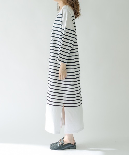 mystic（ミスティック）の「MONT KEMMEL バスクボーダーワンピース（ワンピース・レディース・ブラック/ブルー・FREE）」の20枚目の写真