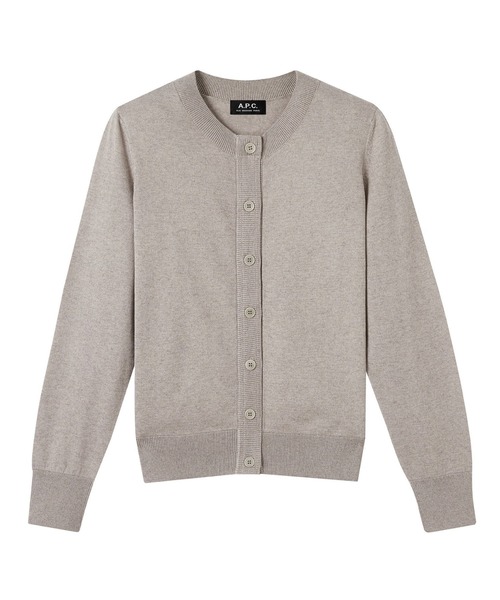 A.P.C. グレー ボタン付きカーディガン A.P.C.（アーペーセー）｜カーディガン/ボレロ（グレー系）一覧 - WEAR