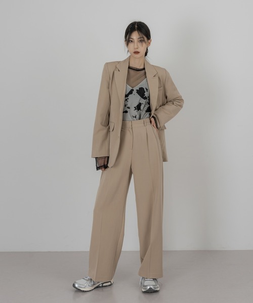 FOLLOWIN（フォロウィン）の「【FLW MADE/UNISEX】ポイントカラーシースルーロングＴシャツ（Tシャツ/カットソー・レディース・ブラック/ブラウン/グレー/レッド/ライム/ブルー/グリーン/アイボリー・FREE）」の10枚目の写真