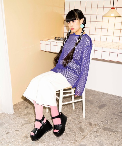 PUNYUS（プニュズ）の「厚底ベルクロサンダル（サンダル・レディース・ブラック・1/2/3/4）」の15枚目の写真