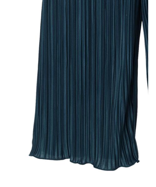 Green　Parks（グリーンパークス）の「・novem9 ランダムプリーツパンツ（その他パンツ・レディース・ブラック/モカ/イエロー/ブルー/チャコールグレー/グリーン・FREE）」の9枚目の写真