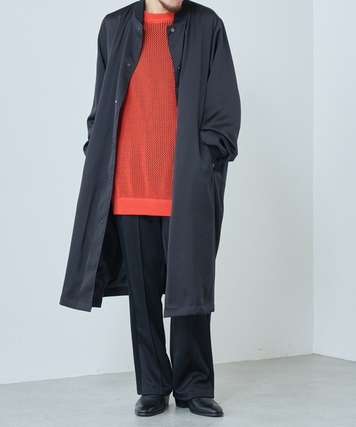 Lui's（ルイス）の「サテンロングブルゾン（ブルゾン・メンズ・ホワイト/ブラック・MEDIUM/SMALL）」の15枚目の写真