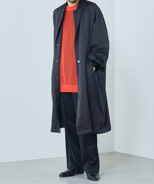 Lui's（ルイス）の「サテンロングブルゾン（ブルゾン・メンズ・ホワイト/ブラック・MEDIUM/SMALL）」の6枚目の写真