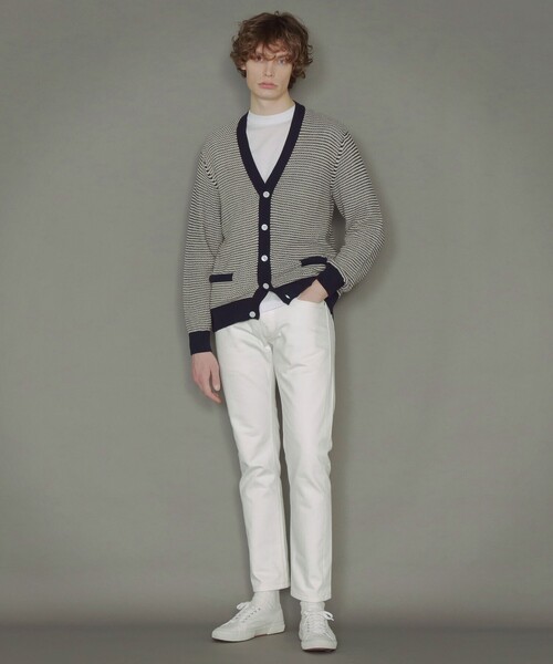 MACKINTOSH LONDON（マッキントッシュ ロンドン）の「ランダムボーダーカーディガン（カーディガン/ボレロ・メンズ・ブルー系その他7・M/L/LL）」の2枚目の写真