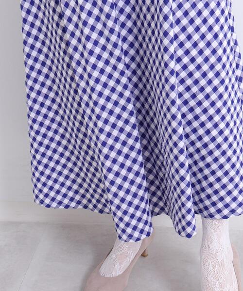 SHOO・LA・RUE(シューラルー)の「◆バイアスギンガムチェックスカート(スカート・レディース・ベージュ系その他2/ブラック系1/ブルー系1・00)」の8枚目の写真