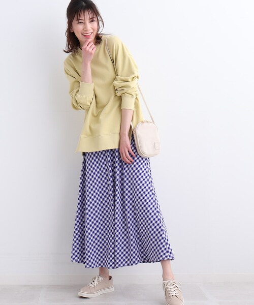 SHOO・LA・RUE(シューラルー)の「◆バイアスギンガムチェックスカート(スカート・レディース・ベージュ系その他2/ブラック系1/ブルー系1・00)」の19枚目の写真