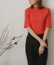 SENSE OF PLACE by URBAN RESEARCH | ワイドリブコンパクトセーター(5分袖)(ニット/セーター)