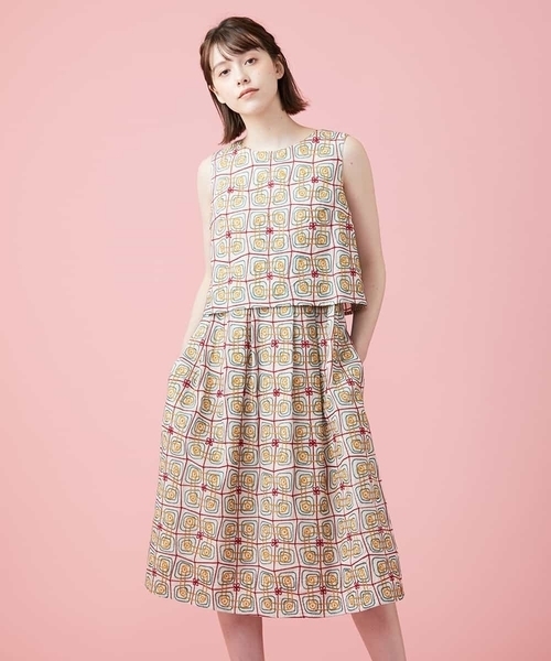 Relajar ワンピース ドレス Jocomomola ホコモモラ のワンピース Relajar 刺繍ワンピース ワンピース ワンピース Jocomomola ホコモモラ の