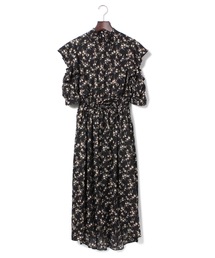 花柄フリルワンピース