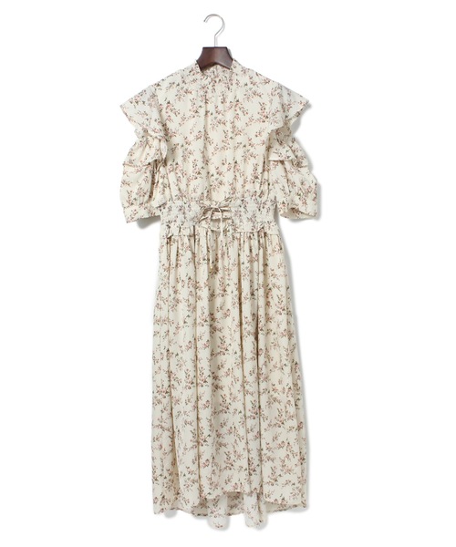 TORTE(トルテ)の「花柄フリルワンピース(ワンピース・レディース・ホワイト/ブラック/ライトグリーン・FREE)」の14枚目の写真