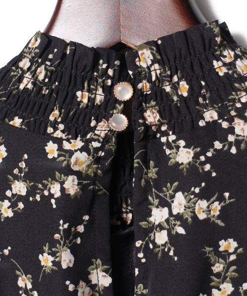 TORTE(トルテ)の「花柄フリルワンピース(ワンピース・レディース・ホワイト/ブラック/ライトグリーン・FREE)」の15枚目の写真