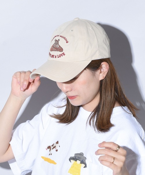 CALIFORNIA OUTFITTERS（カリフォルニア アウトフィッターズ）の「ベアーコットンキャップ（キャップ・レディース・ブラック/ベージュ/ブルー/アイボリー/ミント・ONE SIZE）」の3枚目の写真