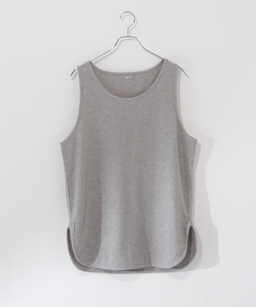 JOURNAL STANDARD relume（ジャーナルスタンダード　レリューム）の「レイヤード ラウンドサーマルタンクトップ（タンクトップ・メンズ・ホワイト/グレー/サックスブルー/ピンク/ナチュラル・SMALL/MEDIUM/LARGE）」の3枚目の写真
