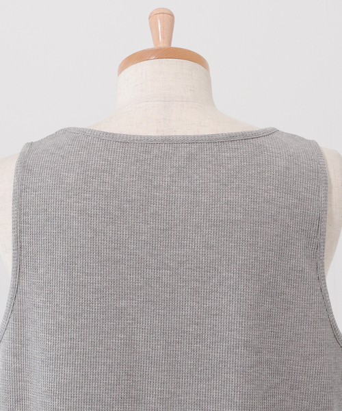 JOURNAL STANDARD relume（ジャーナルスタンダード　レリューム）の「レイヤード ラウンドサーマルタンクトップ（タンクトップ・メンズ・ホワイト/グレー/サックスブルー/ピンク/ナチュラル・SMALL/MEDIUM/LARGE）」の10枚目の写真