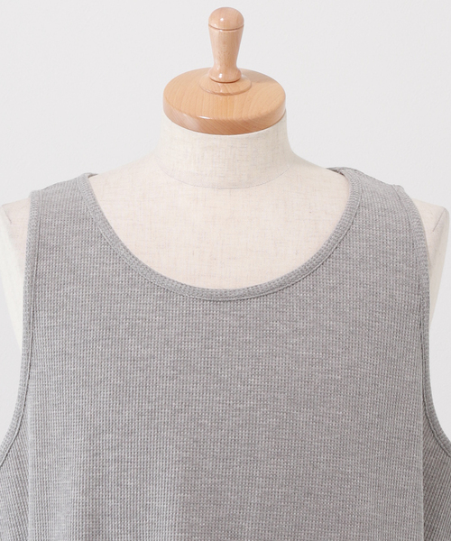 JOURNAL STANDARD relume（ジャーナルスタンダード　レリューム）の「レイヤード ラウンドサーマルタンクトップ（タンクトップ・メンズ・ホワイト/グレー/サックスブルー/ピンク/ナチュラル・SMALL/MEDIUM/LARGE）」の11枚目の写真