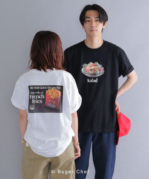 SHIPS(シップス)の「*SHIPS: Burger Chef プリント Tシャツ(Tシャツ/カットソー・メンズ・ホワイト/ブラック/ネイビー/ホワイト系・MEDIUM/LARGE/X-LARGE)」の2枚目の写真