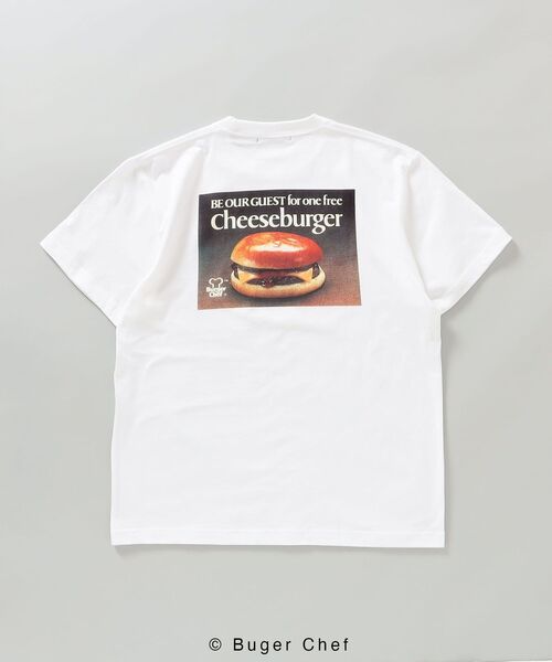 SHIPS(シップス)の「*SHIPS: Burger Chef プリント Tシャツ(Tシャツ/カットソー・メンズ・ホワイト/ブラック/ネイビー/ホワイト系・MEDIUM/LARGE/X-LARGE)」の14枚目の写真