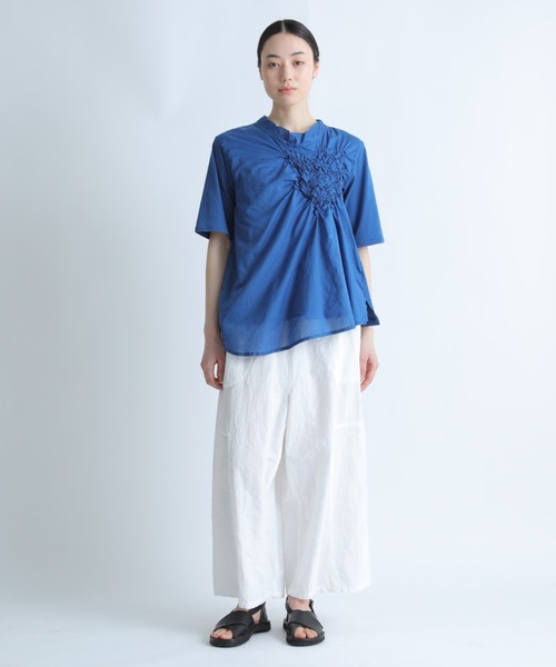 プランテーション 花柄 カットソー M Plantation（プランテーション）の「JOMONフラワー/カットソー