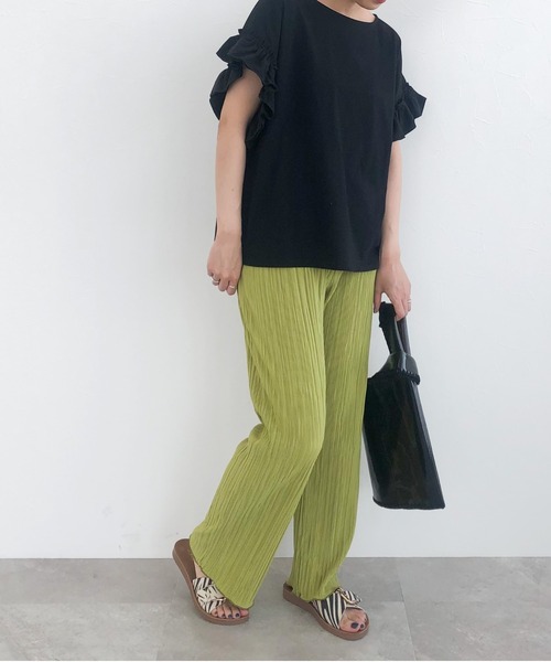 LEPSIM（レプシィム）の「プリーツイージパンツ　281088（その他パンツ・レディース・レッド/ライトグリーン/グレイッシュベージュ・MEDIUM/LARGE）」の11枚目の写真