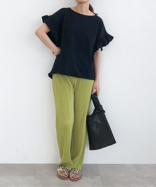 LEPSIM（レプシィム）の「プリーツイージパンツ　281088（その他パンツ・レディース・レッド/ライトグリーン/グレイッシュベージュ・MEDIUM/LARGE）」の12枚目の写真