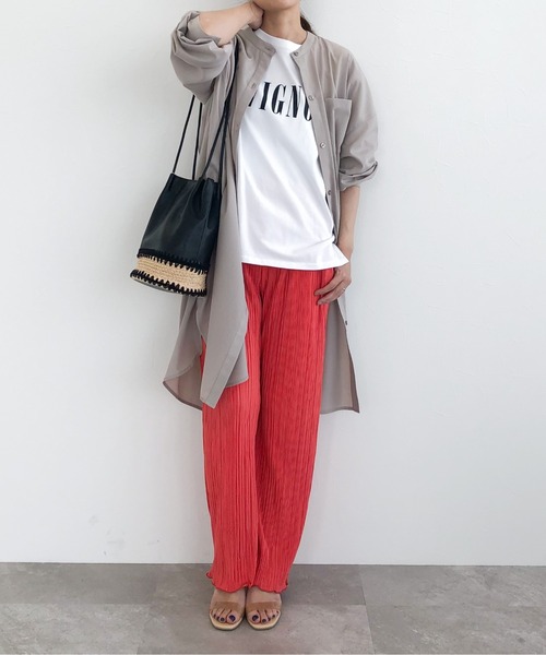 LEPSIM（レプシィム）の「プリーツイージパンツ　281088（その他パンツ・レディース・レッド/ライトグリーン/グレイッシュベージュ・MEDIUM/LARGE）」の14枚目の写真