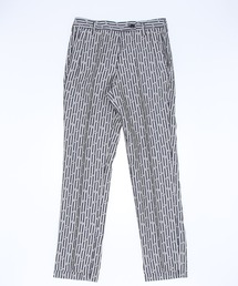 GOLDEN GOOSE trousers with jacquard stripes and flowers