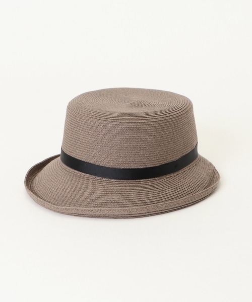 ikka（イッカ）の「ブリムアップハット（ハット・レディース・オフホワイト/グレー/キャメル・FREE）」の4枚目の写真