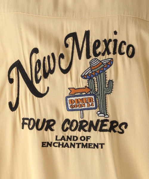 niko and（ニコアンド）の「刺繍ボーリングシャツ（シャツ/ブラウス