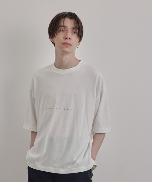 JUNRED（ジュンレッド）の「マルチロゴプリントルーズTEE（Tシャツ/カットソー・メンズ・ホワイト/チャコールグレー/グリーン・S/M/L）」の10枚目の写真