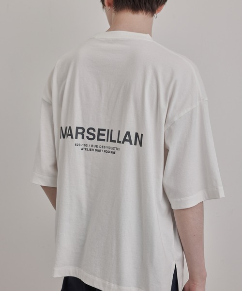 JUNRED（ジュンレッド）の「マルチロゴプリントルーズTEE（Tシャツ/カットソー・メンズ・ホワイト/チャコールグレー/グリーン・S/M/L）」の14枚目の写真