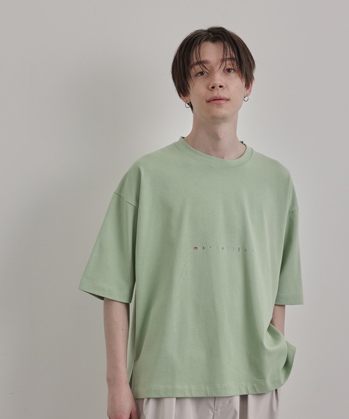 JUNRED（ジュンレッド）の「マルチロゴプリントルーズTEE（Tシャツ/カットソー・メンズ・ホワイト/チャコールグレー/グリーン・S/M/L）」の22枚目の写真