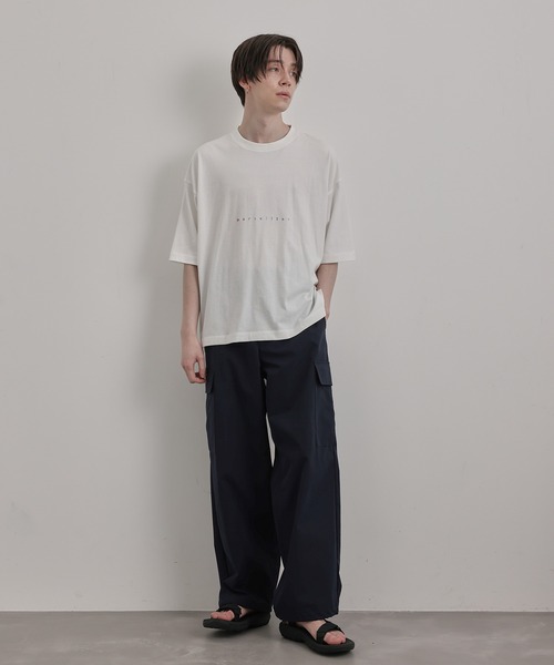 JUNRED（ジュンレッド）の「マルチロゴプリントルーズTEE（Tシャツ/カットソー・メンズ・ホワイト/チャコールグレー/グリーン・S/M/L）」の8枚目の写真