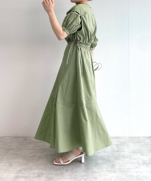 w closet(ダブルクローゼット)の「【マルチウェイ】ベストレイヤードセット半袖ワンピース(ワンピース・レディース・オフホワイト/ピンク/グリーン/スミクロ・FREE)」の16枚目の写真