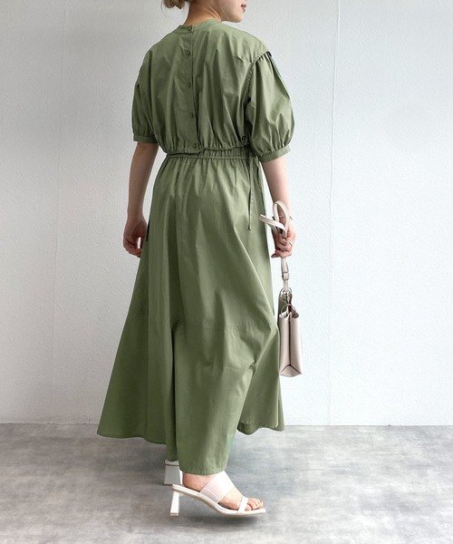 w closet(ダブルクローゼット)の「【マルチウェイ】ベストレイヤードセット半袖ワンピース(ワンピース・レディース・オフホワイト/ピンク/グリーン/スミクロ・FREE)」の12枚目の写真