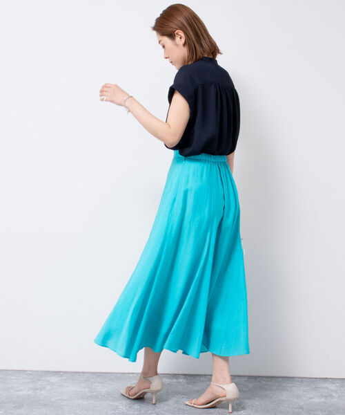 NOLLEY’S（ノーリーズ）の「◇【WEB限定】ヴィンテージジョーゼットブラウス（シャツ/ブラウス・レディース・ライトグリーン/ネイビー/ベージュ・FREE）」の4枚目の写真