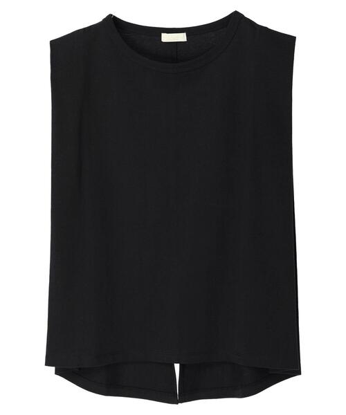 earth music&ecology(アースミュージックアンドエコロジー)の「タックノースリーブバックスリットプルオーバー(Tシャツ/カットソー・レディース・ブラック/オフホワイト/オリーブ/オレンジ/ブルーグリーン・FREE)」の9枚目の写真